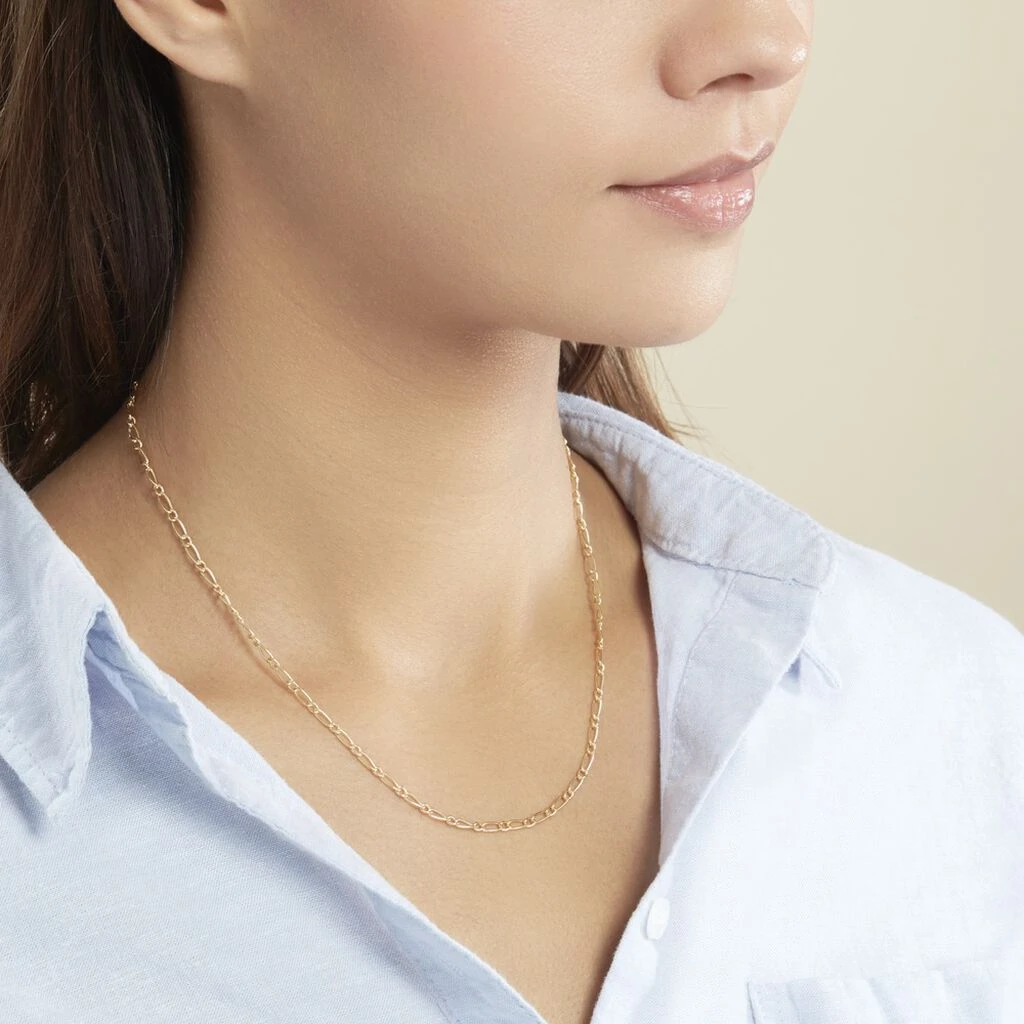 Chaîne Ophelio Maille Alternee 1/1 Or Jaune – Image 5