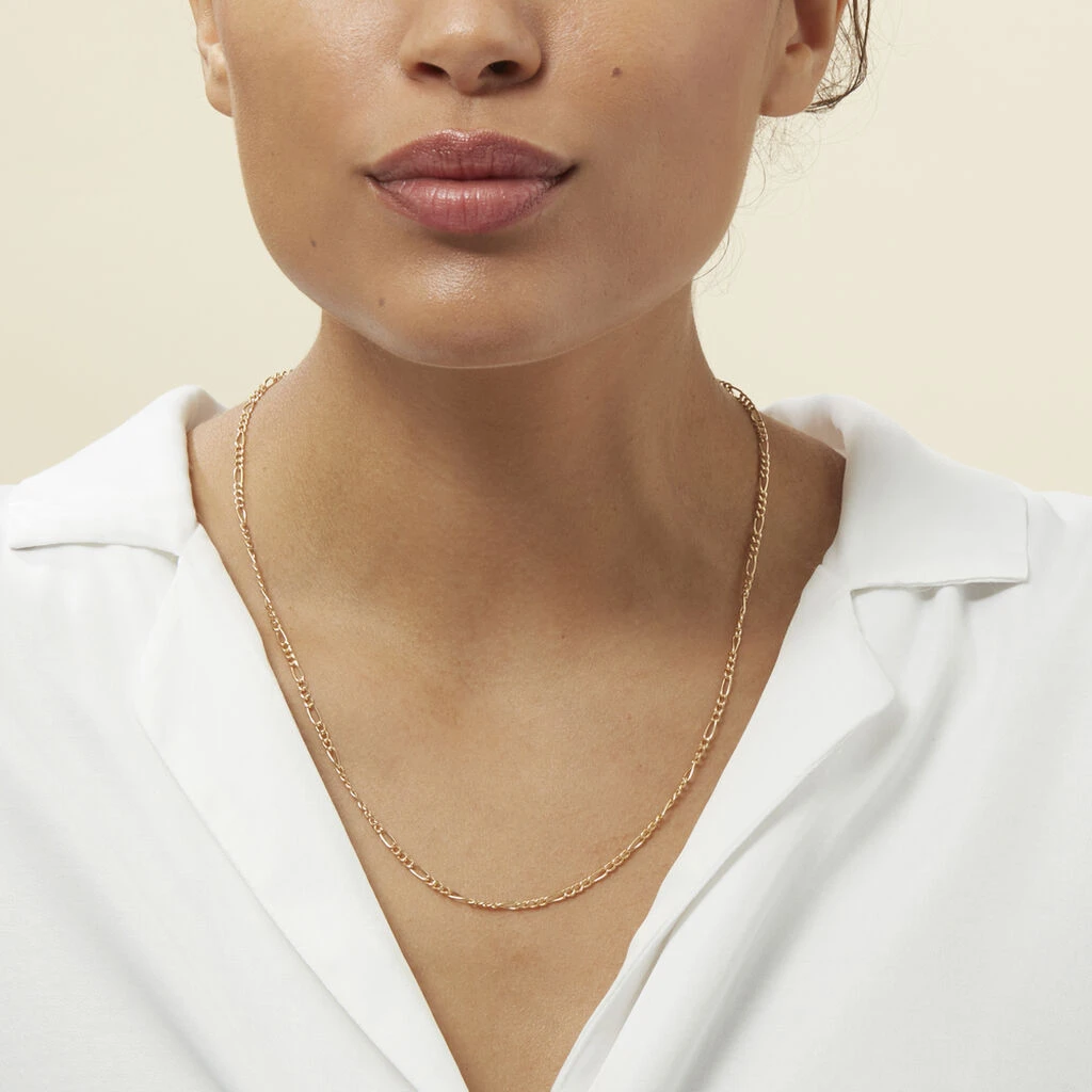 Chaîne Cameo Maille Alternee 1/3 Or Jaune – Image 5