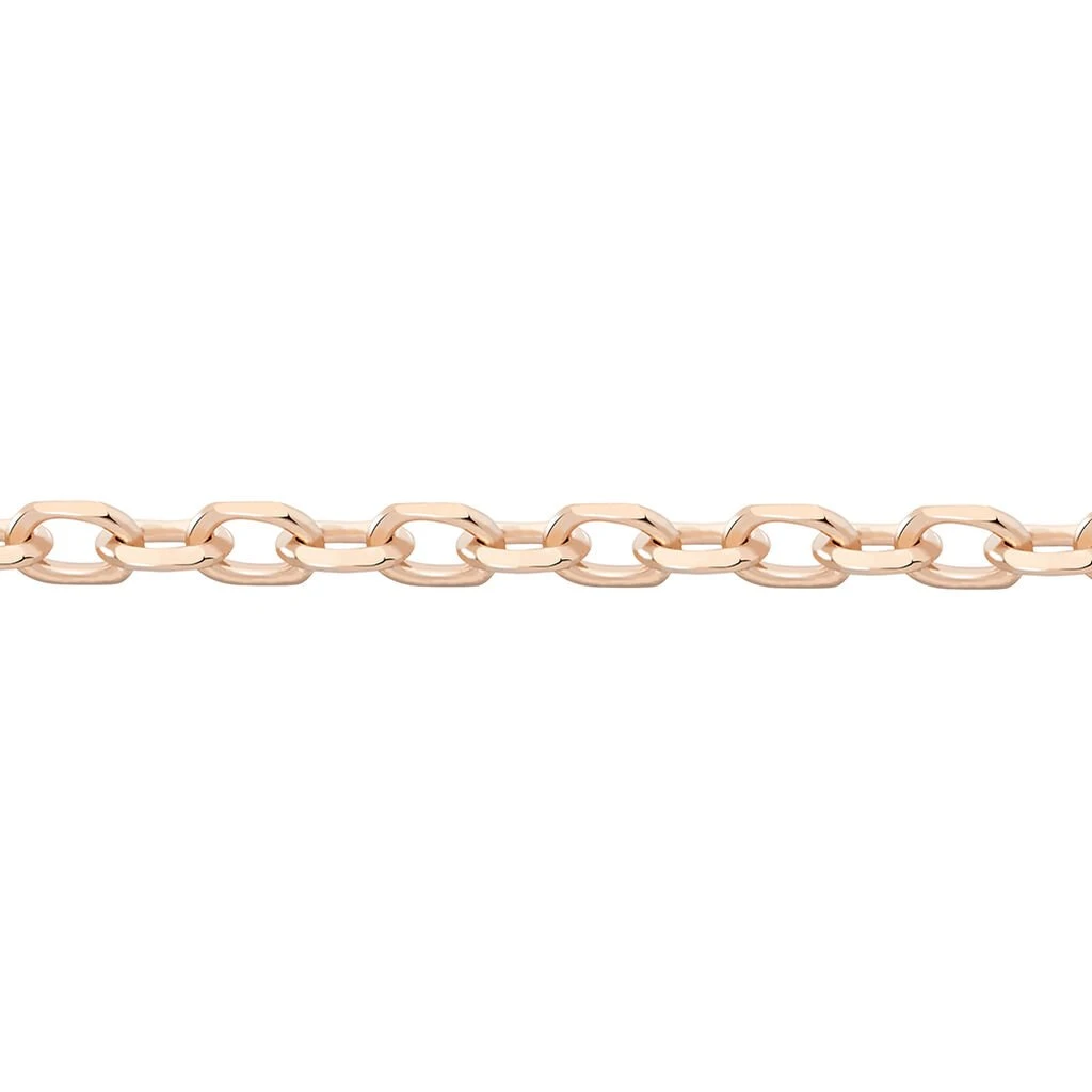 Chaîne Maille Forçat Diamantee Or Rose