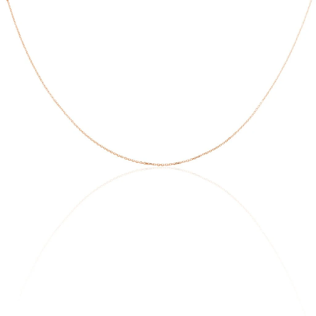 Chaîne Maille Forçat Diamantee Or Rose – Image 2