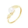 Bague Antoinette Or Jaune Perle De Culture Et Oxyde De Zirconium