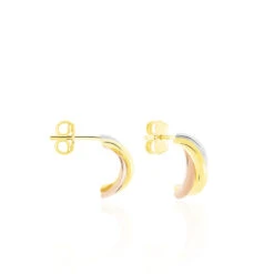 Créoles Igora Or Tricolore