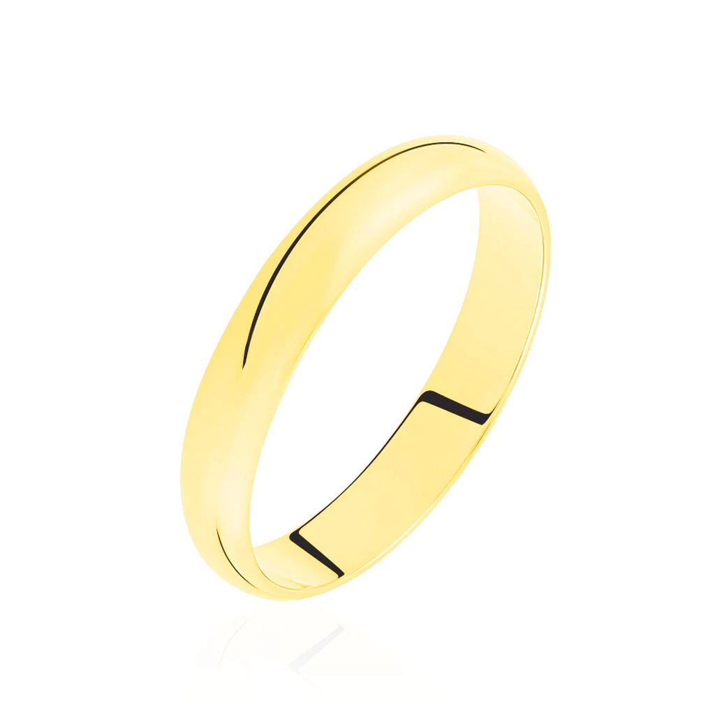 Alliance Aphrodite Demi Jonc Bombe Or Jaune