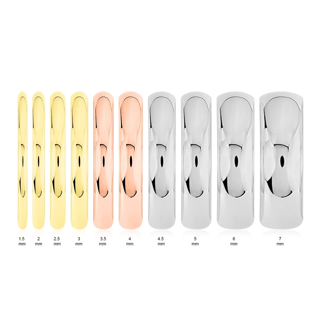 Alliance Aphrodite Demi Jonc Bombe Or Jaune – Image 4