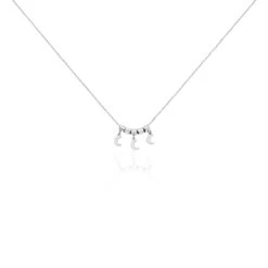 Collier Argent Blanc Olie