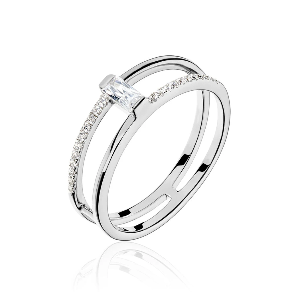 Bague Erynn Argent Blanc Oxyde De Zirconium
