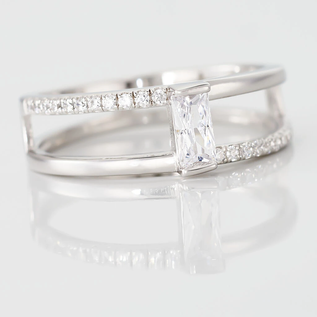 Bague Erynn Argent Blanc Oxyde De Zirconium – Image 4