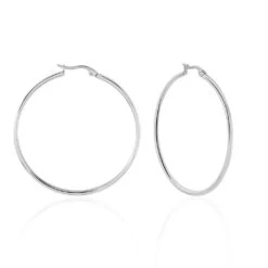 Créoles Carmela Acier Blanc